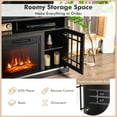 thumbnail image 5 of Gymax 48" TV Stand Console Cabinet w/ Fireplace Entertainment Center For Living Room, 5 of 10