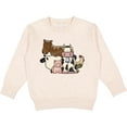 thumbnail image 2 of Inktastic Cute Horse, Sheep, Cow, Pig, and Rooster Farm Animals Toddler Sweatshirt, 2 of 4