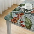 thumbnail image 4 of BANET Spring Summer Table Cloth for Rectangle Tables,Washable Floral Tablecloth, Spill Proof Watercolor Green and White Fabric Table Cover for Party Picnic Outdoor white, 4 of 7