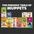 thumbnail image 2 of Junior's The Muppets Periodic Table Graphic Tee Black X Large, 2 of 3