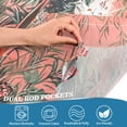 thumbnail image 3 of Yayeee Kitchen Curtains Tier Pair Light Filtering 27"x36" Rod Pocket Short Cafe Window Panel, Red Vibrant Flowers, 3 of 7
