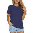 thumbnail image 6 of Women's Heavyweight 100% Cotton 12-Color Drop Shoulder Crew Neck T-Shirt, 6 of 13