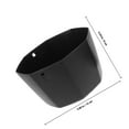 thumbnail image 2 of AURARMLET 2-Pack Black Hanging Plant Pots Outdoor Balcony for Decoration, 2 of 8
