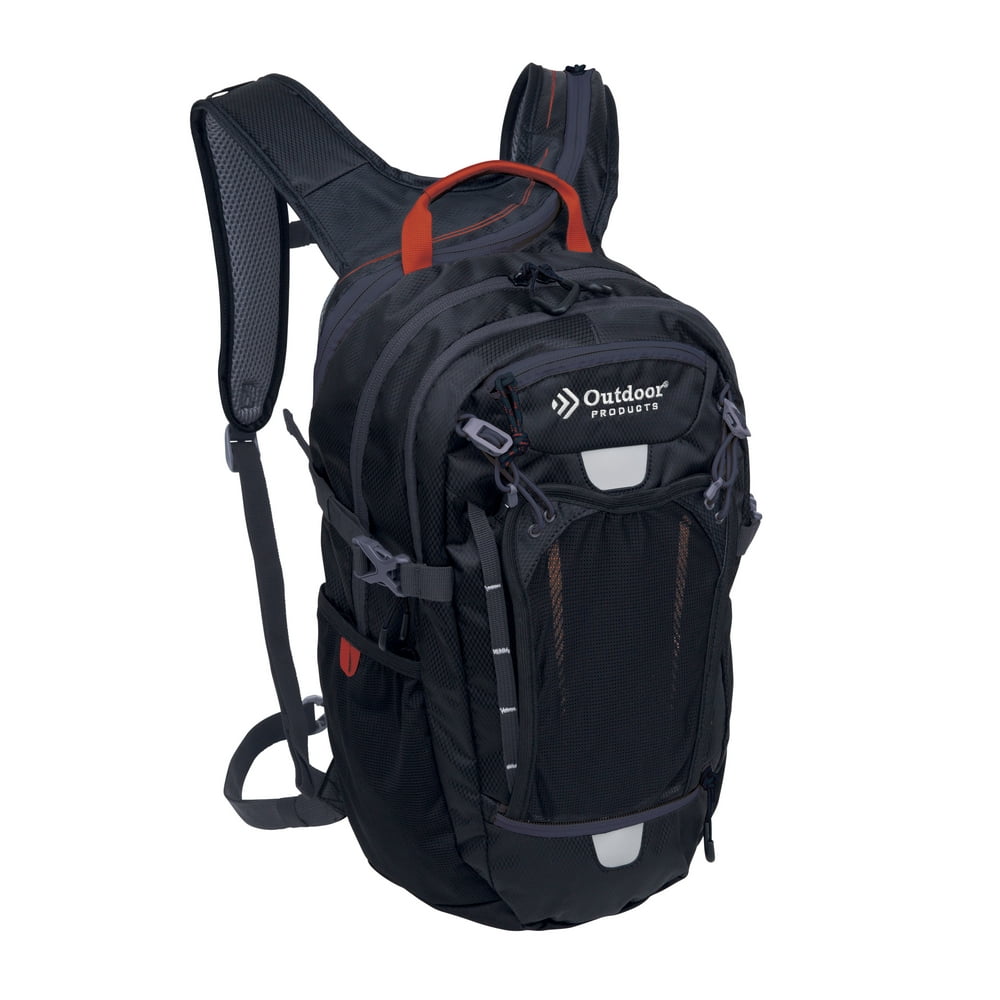 Outdoor Products Deluxe Hydration Pack Backpack with 2Liter Reservoir, Blue, Unisex Walmart