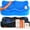 Blue, variant on Enlarged 19.7" Gel Seat Cushion, Egg Gel Chair Pads for Wheelchair Pressure Coccyx Sciatica Pain Relief, Cooling Desk Seat Cushion for Kayak, Car, Office Chair Long Sitting[Black]