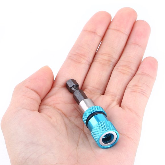 Support de Disque en Acier Dur avec Magnétisme Puissant, Tige Hexagonale Rapide pour Tournevis de Perceuse Électrique, Longueur 60mm, Petite Taille pour Sac à Outils, Ajustement Universel pour la Plupart des Pilotes
