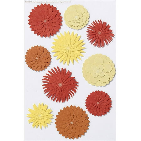 Martha Stewart Dimensional Stickers, Dahlia