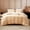 Beige, variant on Sonive Washed Duvet Cover Set Queen, Linen-Like 3 Pieces Soft Breathable Bedding set, Dark Grey