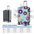 thumbnail image 4 of Zufioo Donuts Print Luggage Case Protective Cover, Zippered Anti-scratch Luggage Case Cover, Suitable for Travel, Business, Unisex-Large, 4 of 7