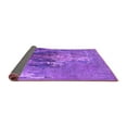 thumbnail image 2 of Ahgly Company Indoor Square Oriental Purple Industrial Area Rugs, 5' Square, 2 of 4