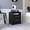 Black, variant on 15.7" Wide, Particle Construction - Metal Hardware Drawers - Bedside Furniture - Easy Item Retrieval