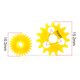 thumbnail image 2 of Scienceny Engranaje amarillo de alto rendimiento Sun Cog Set Fit Instalación duradera y conveniente Engranaje de plástico amarillo Vehículos, repuestos y accesorios Mis, 2 of 6