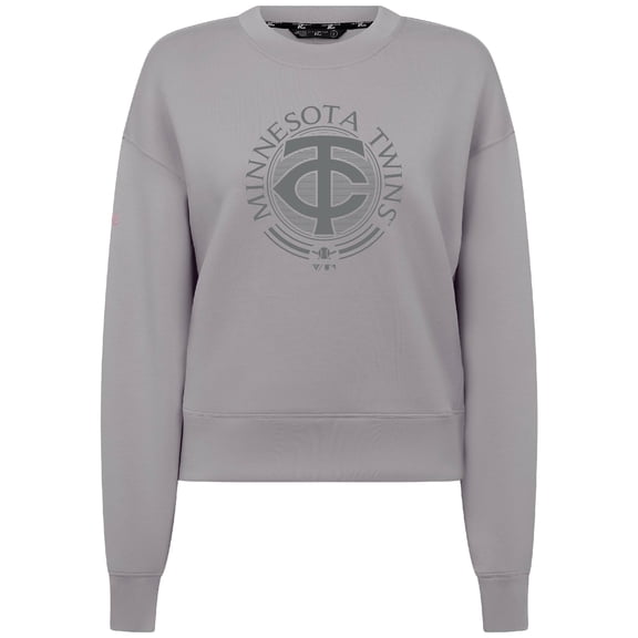 Women's Levelwear Gray Minnesota Twins Sponge Tri-Blend Grain Sweatshirt