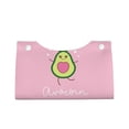 thumbnail image 2 of Uemuo Cute Avocado Pattern Tissue Box Cover Holder, Triangle with Bottom Belt - PVC Leather Decorative Organizer for Tabletop, Bathroom, Car, Office, 2 of 9