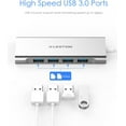 thumbnail image 4 of LENTION USB-C Multiport Adapter with 4K HDMI Output,4 USB 3.0,Type C Charging,USB C Hub Docking Station Compatible 2023-2016 MacBook Pro,New Mac Air&Surface,Chromebook,More(C35,Silver), 4 of 11