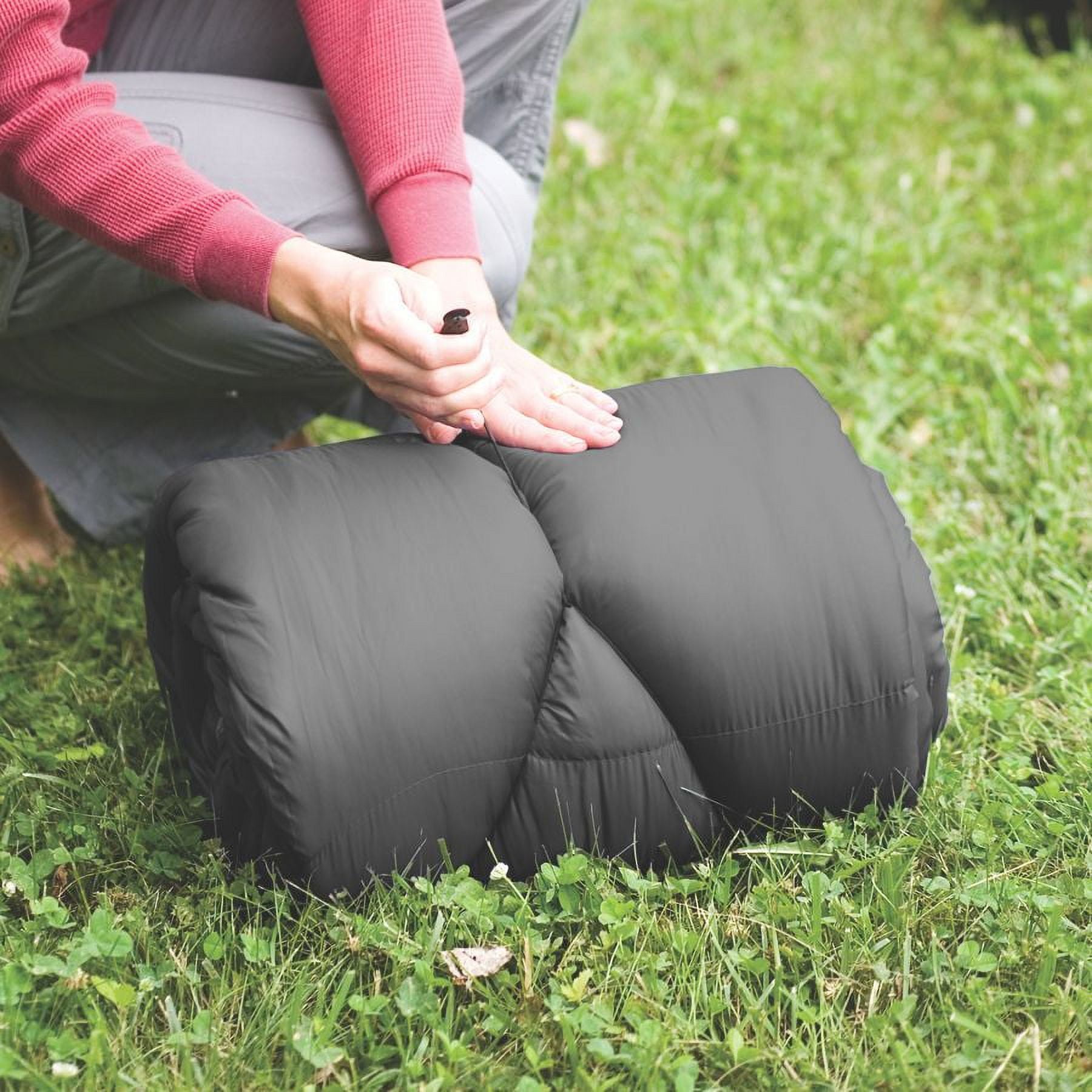 Coleman Sun Ridge - Saco de dormir para clima frío de 40 °F ligero para  adultos, saco de dormir de camping con fácil embalaje y tubo de tiro para