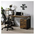 thumbnail image 5 of Weathered Oak and Black 1-Drawer File Cabinet Filing Cabinets + 1-2 Drawers + Black+Brown + Office + Shelves Included + Rustic + Wood+Metal, 5 of 5