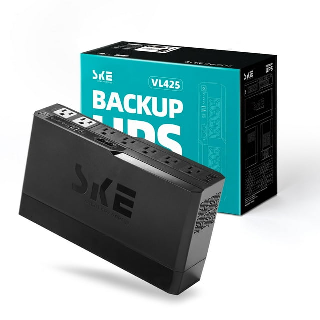 Batería de respaldo UPS SKE VL425, 425 VA, 240 W, 7 salidas USB tipo C