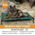 thumbnail image 6 of K&H Pet Products Original Pet Cot Elevated Dog Bed Green/Black Mesh X-Large 50 X 32 X 9 Inches, 6 of 10