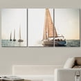 thumbnail image 2 of wall26 Canvas Print Wall Art Set Sailboats on Sunny Ocean Horizon Ocean Nature Photography Realism Nautical Scenic Colorful Multicolor Ultra for Living Room, Bedroom, Office - 16"x24"x3, 2 of 5