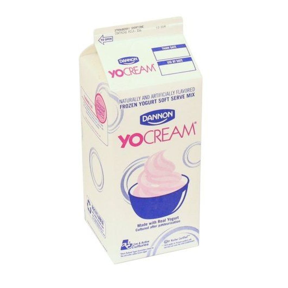 Yocream Premium Strawberry Shortcake Soft Serve Yogurt Mix, 64 Ounce