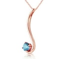 thumbnail image 2 of Galaxy Gold 14k 18" Rose Gold Necklace with Natural Blue Topaz, 2 of 3