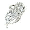 thumbnail image 5 of Teissuly Women Bridal Bouquet Rhinestone Crystal Brooch Pin Brooches, 5 of 5