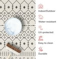 thumbnail image 6 of Well Woven Medusa Nord Nordic Lattice Pattern Outdoor Ivory 6'7" x 9'3" Area Rug, 6 of 8