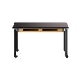 thumbnail image 2 of National Public Seating SLT2454AH-10-BC-CAST 24 x 54 in. Chemical Resistant Top with Book Compartments Science Table in Black Legs & Casters, 2 of 4