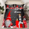 thumbnail image 2 of Homewish Kawaii Gnome Twin Sheet Sets 3pcs for Children Teens,Happy Xmas Twin Fitted Sheet Microfiber,Merry Christmas Breathable Flat Sheet,Lightweight Room Decor, 2 of 7