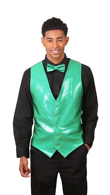 Men's Emerald Green Sparkling Vest 