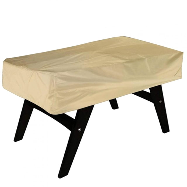 Funda impermeable para mesa de billar (142 x 132 x 38 cm), a prueba de polvo, color beige