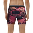 thumbnail image 4 of Rateoe Romantic Heart Guitar Print Men’s Underwear Boxer Briefs Soft Comfortable Underwear Boxer Briefs, Long Leg Briefs,Anti-chafing Boxer Briefs, 4 of 7