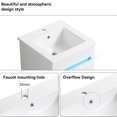 thumbnail image 5 of Wall Mounted Bathroom Vanity, 16" With Sink, White, Modern Appearance, Large Storage In Small Space, Radar Sensing Indicator Kit Fashion, Ample Controller, 5 of 7