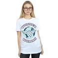 thumbnail image 2 of DC Comics Womens Wonder Woman Planet Symbol Cotton Boyfriend T-Shirt, 2 of 3