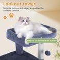 thumbnail image 5 of FDW Cat Tree for Indoor Cats 36" Cat Tower Multi-Level Indoor Cat Play Condo House with Scratching Posts, Spacious Perch,Dark Grey, 5 of 8
