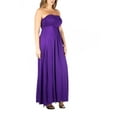 thumbnail image 3 of 24seven Comfort Apparel Plus Size Strapless Maxi Dress, 3 of 4