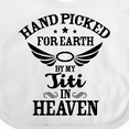 thumbnail image 4 of Inktastic Handpicked for Earth by My Titi in Heaven with Angel Wings Boys or Girls Baby Bib, 4 of 4