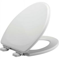 Elongated Slow Closing Toilet Seat, White