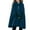 Blue2, variant on Fimkaul Women's Jacket Coats Winter Fall Long Sleeve Casual Tops Hooded Medium Cape Vintage Over Fashion Button Cloak Woolen Coat Black L