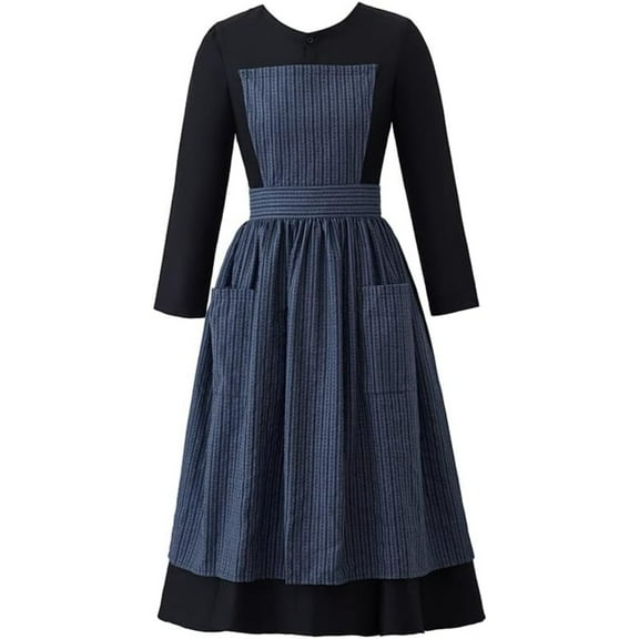 Maria Nun Dress Victorian Maid Dress Apron Colonial Village Woman Dress