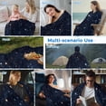 thumbnail image 5 of Blue Starry Sky Cooling Blanket, Lightweight Breathable Summer Throw Blanket with Double Sided Cold Effect, Universe Space Galaxy Night Star Picnic Beach Blankets Bed Sheet for Hot Sleepers 40"x60", 5 of 8