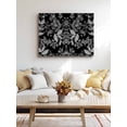 thumbnail image 4 of Black and White Floral Wall Art for Living Room,Canvas Picture Wall Decor for Bathroom Bedroom,Modern Oil Painting Abstract Art Painting Artwork for Office Kitchen Hallway Dining Room Decor 16"x20", 4 of 8