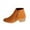 Orange boots womens fall fashion 2022, variant on Back To School Supplies Juebong Vintage Women Slip On Boots Pointed Toe Round Head Chunky Heel Short Shoes