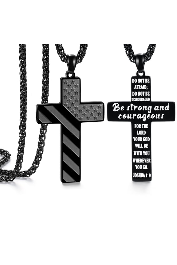 Men Cross Necklace for Teens Gifts Teenager Him Birthday Cool Boyfriend Chain Son Christmas Day Stocking Stuffers Valentines Easter