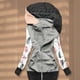 thumbnail image 4 of Pntutb moda mujer Casual impreso manga larga con capucha prendas de vestir Patchwork suelta camiseta otoño blusa tops Pntutb Pntutb-6159, 4 of 6