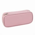 thumbnail image 2 of Large Capacity 3-Ring Pencil Case with Transparent Compartment, Binder-Compatible Stationery Organizer for Office Supplies(Pink), 2 of 3
