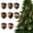 01-8Pcs, variant on PPKVUFD 1PCS Forest Animal Acorn Ornaments – Cozy Forest Woodland Christmas Ornaments for Christmas Tree – Pine Cone Animal Decor, 2D Flat Acrylic Hanging Ornament for Home Decor(01-B)
