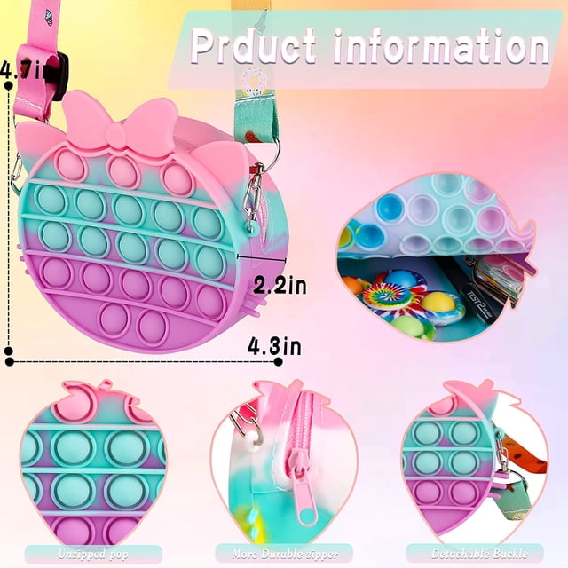 Bolso Sensory Toy HUOGUO It para niñas, para hacer estallar burbujas