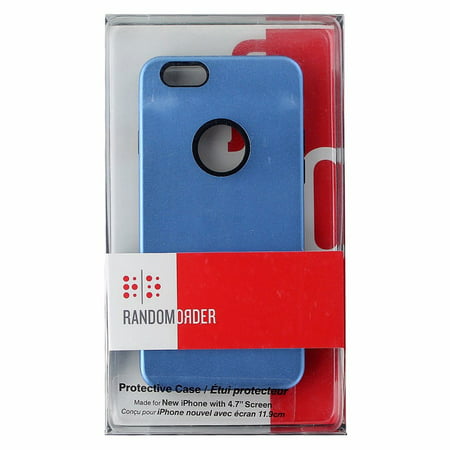 Random Order Protective Hybrid Case for Apple iPhone 6/6s - Blue / (Best Way To Order Prints From Iphone)